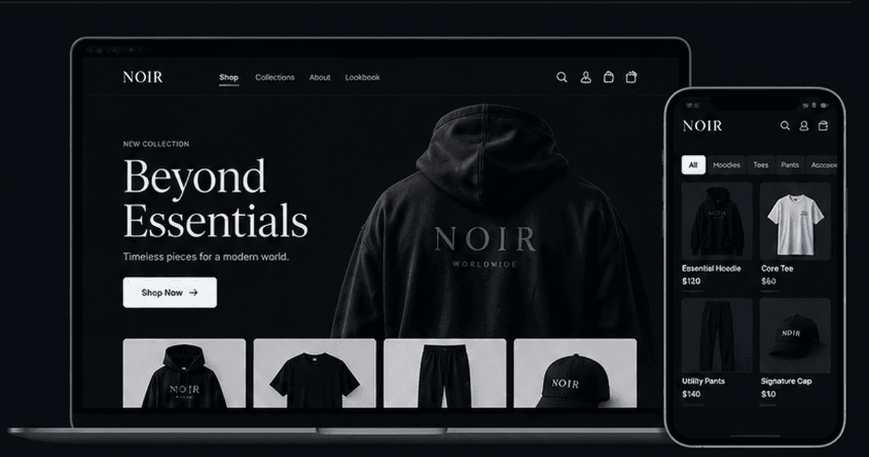 Online store concept designed by Built By Zal